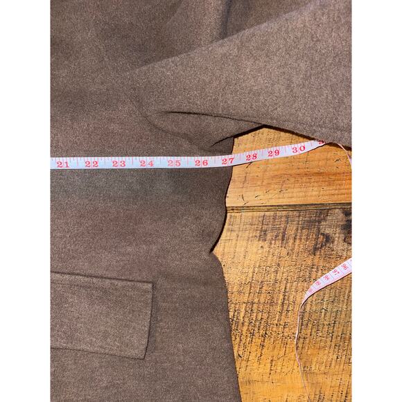 Womens Forecaster of Boston Brown Trench Pea Coat Faux Fur Removable Detail 20W - Picture 11 of 11